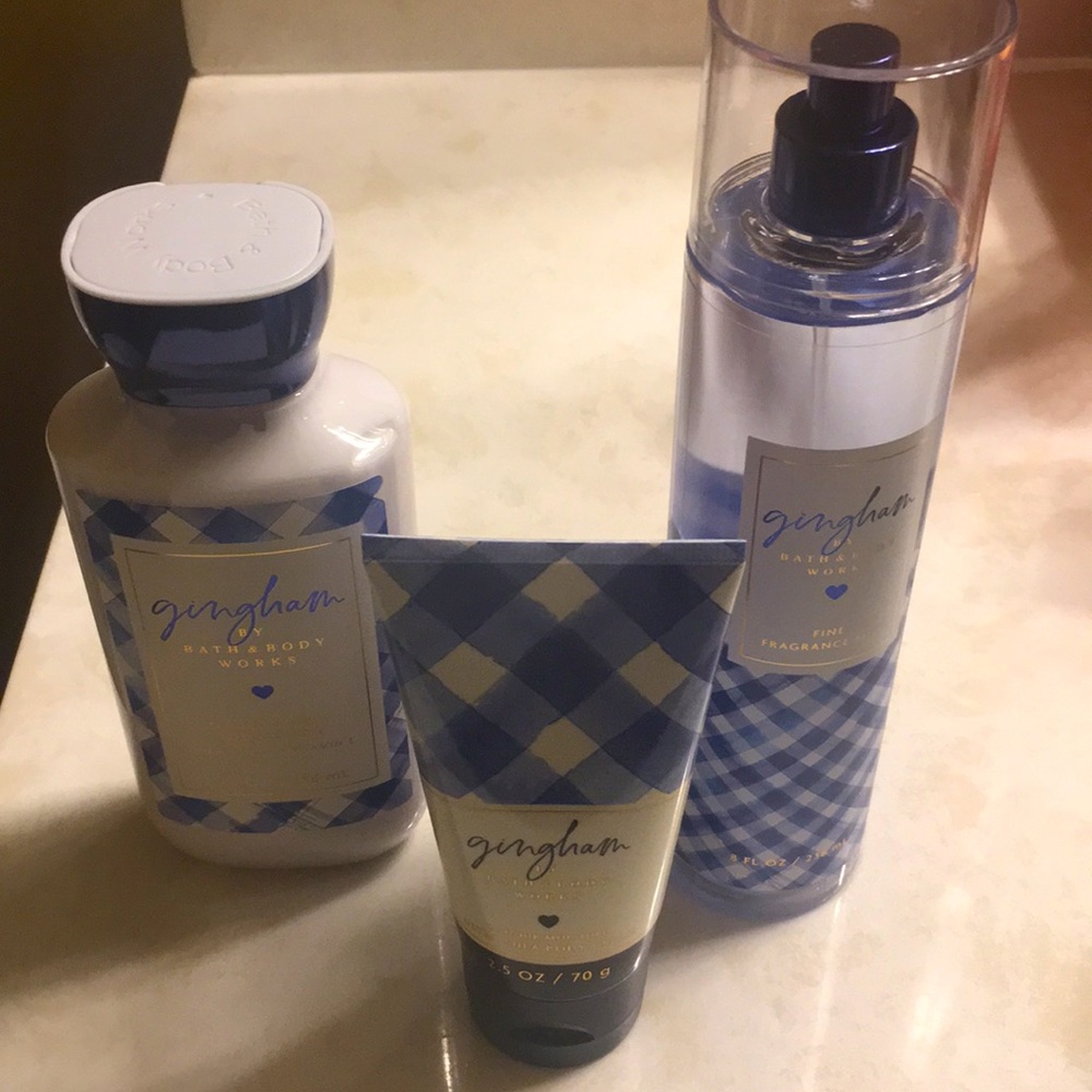Gingham Body Lotion, Body Spray, Hand Cream BBW